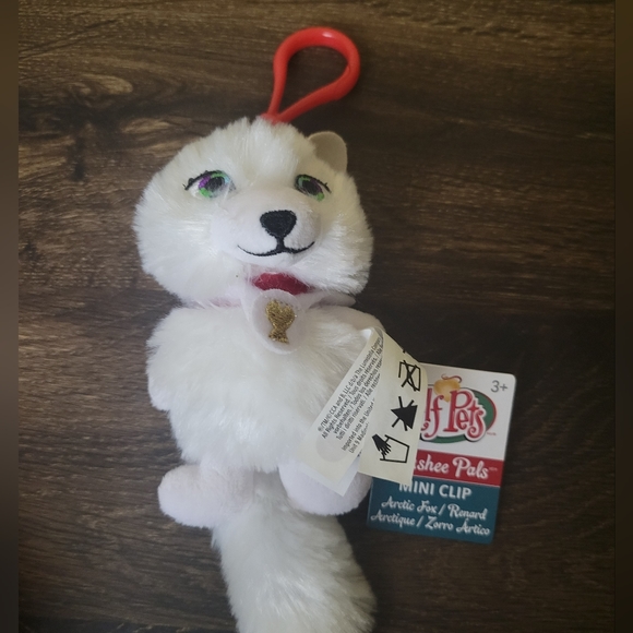 Elf Pets Holiday Elf Pets Artic Fox Plushee Pals Mini Clip On Soft